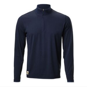 Tracksmith Men's Session Quarter Zip Navy Blue XL